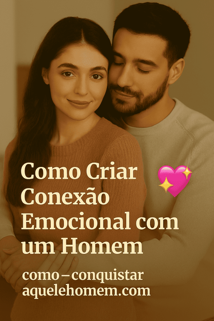 Como criar conexão emocional com um homem
