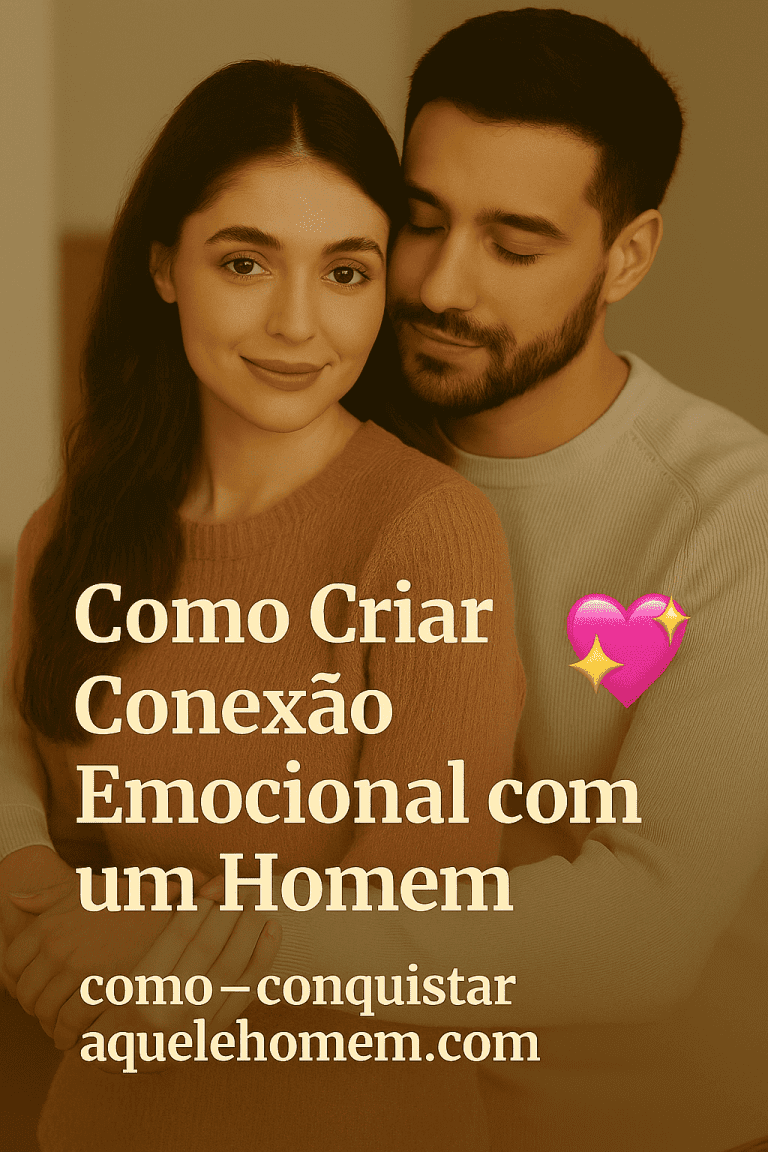 Como criar conexão emocional com um homem